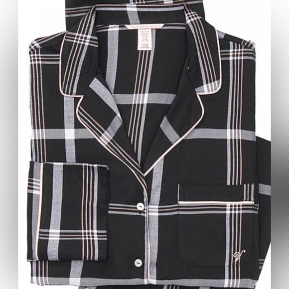 Victoria's Secret Other - Victoria’s Secret Plaid Pajama Top EUC! M